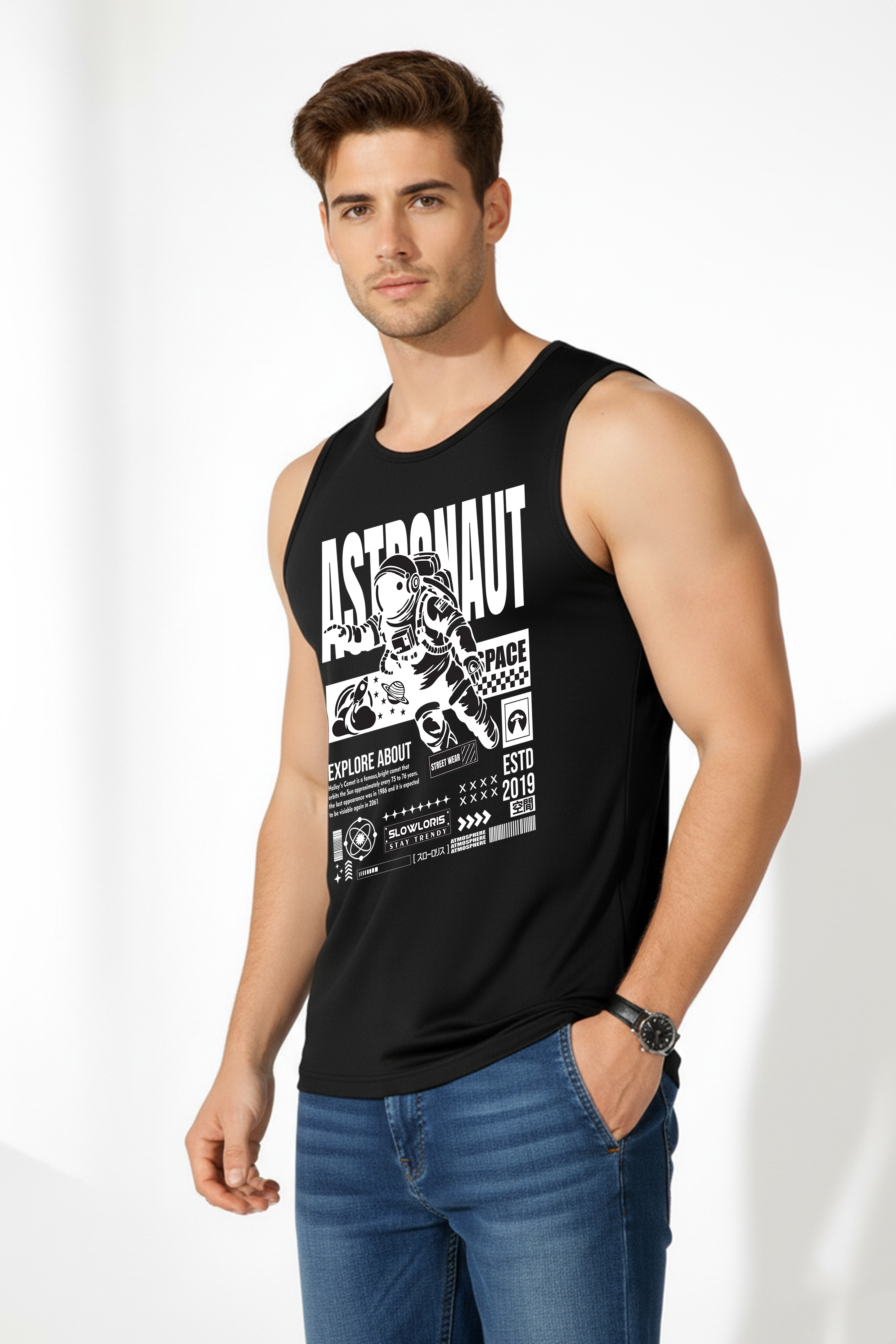 SL-26-FRT-ASTRO-BLK-M Neck Shot