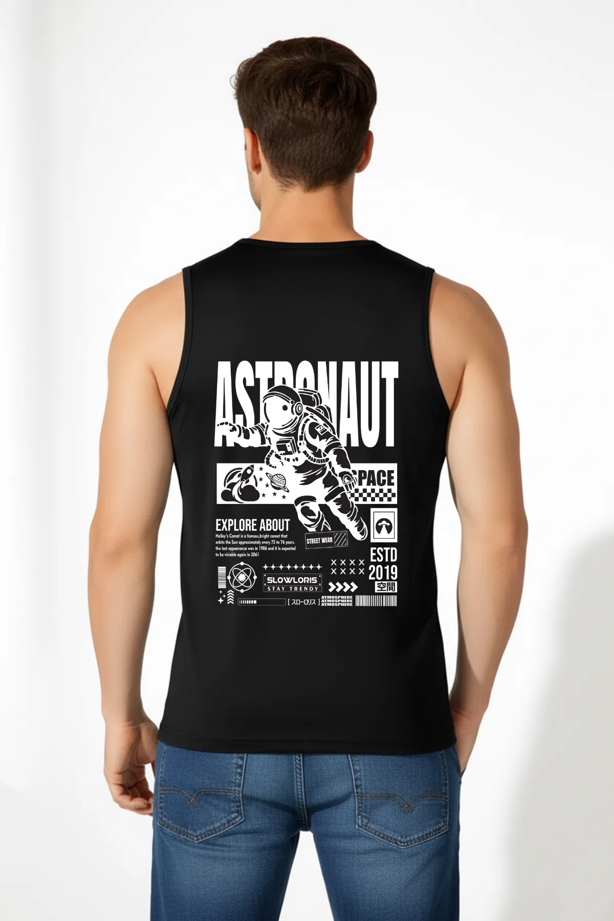 SL-26-BCK/FRT-ASTRO-BLK-M Back View