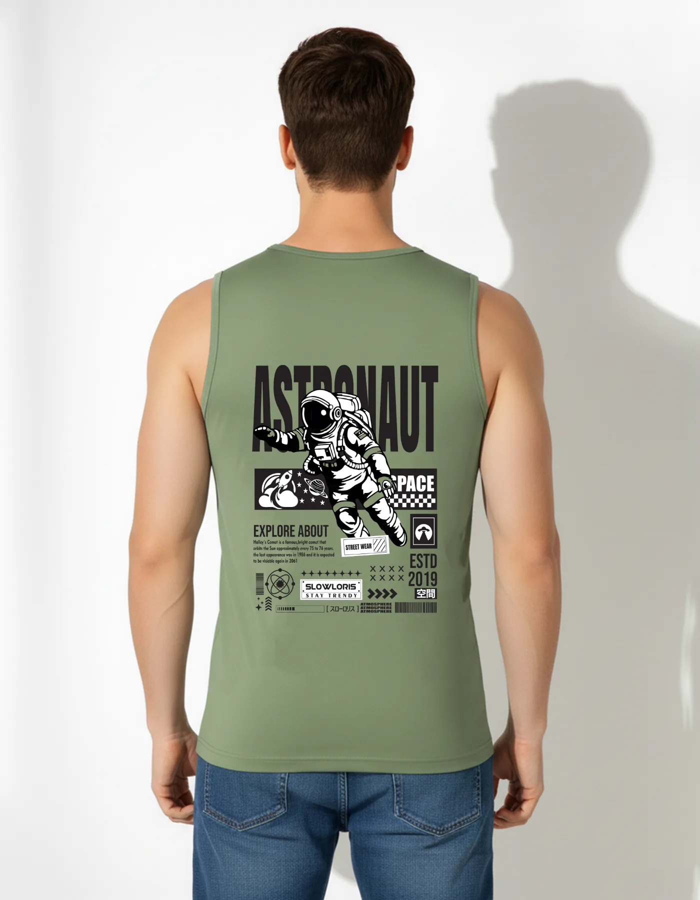 SL-26-BCK/FRT-ASTRO-LGTGRN-M Back View