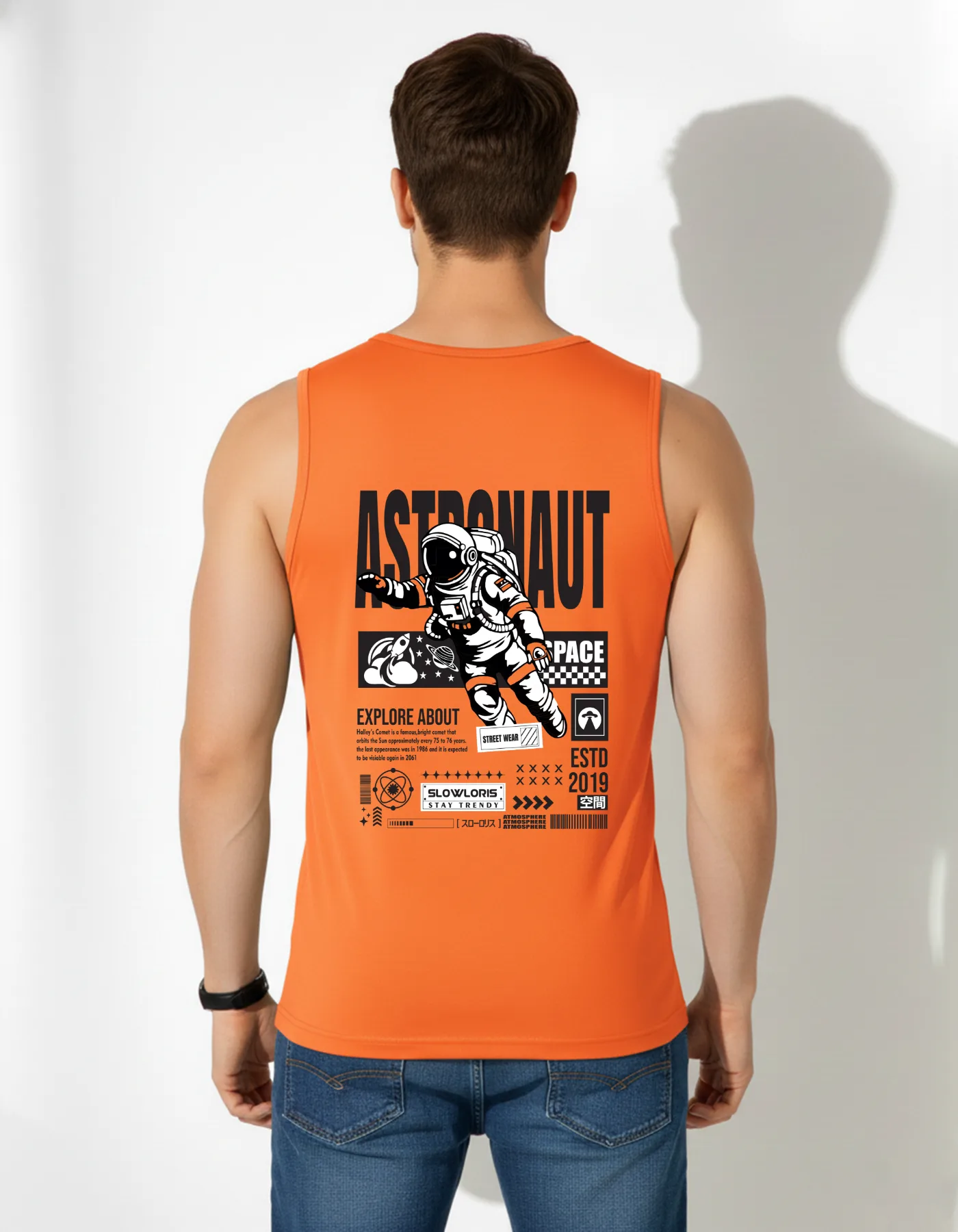 SL-26-BCK/FRT-ASTRO-ORNG-M Back View