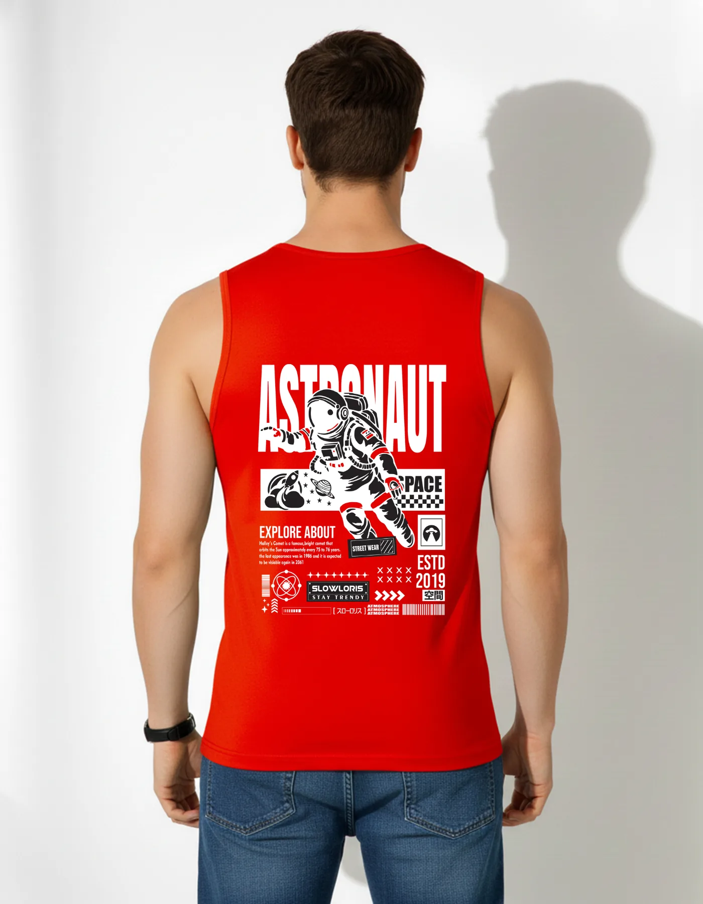 SL-26-BCK/FRT-ASTRO-RED-M Back View