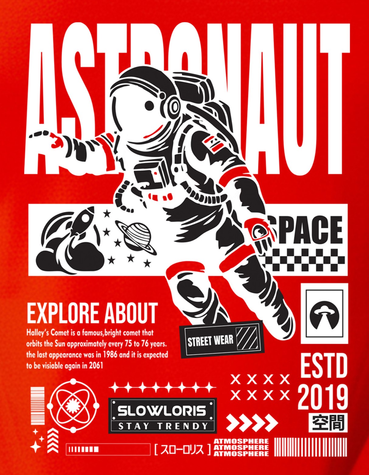 SL-26-BCK/FRT-ASTRO-RED-M Side View
