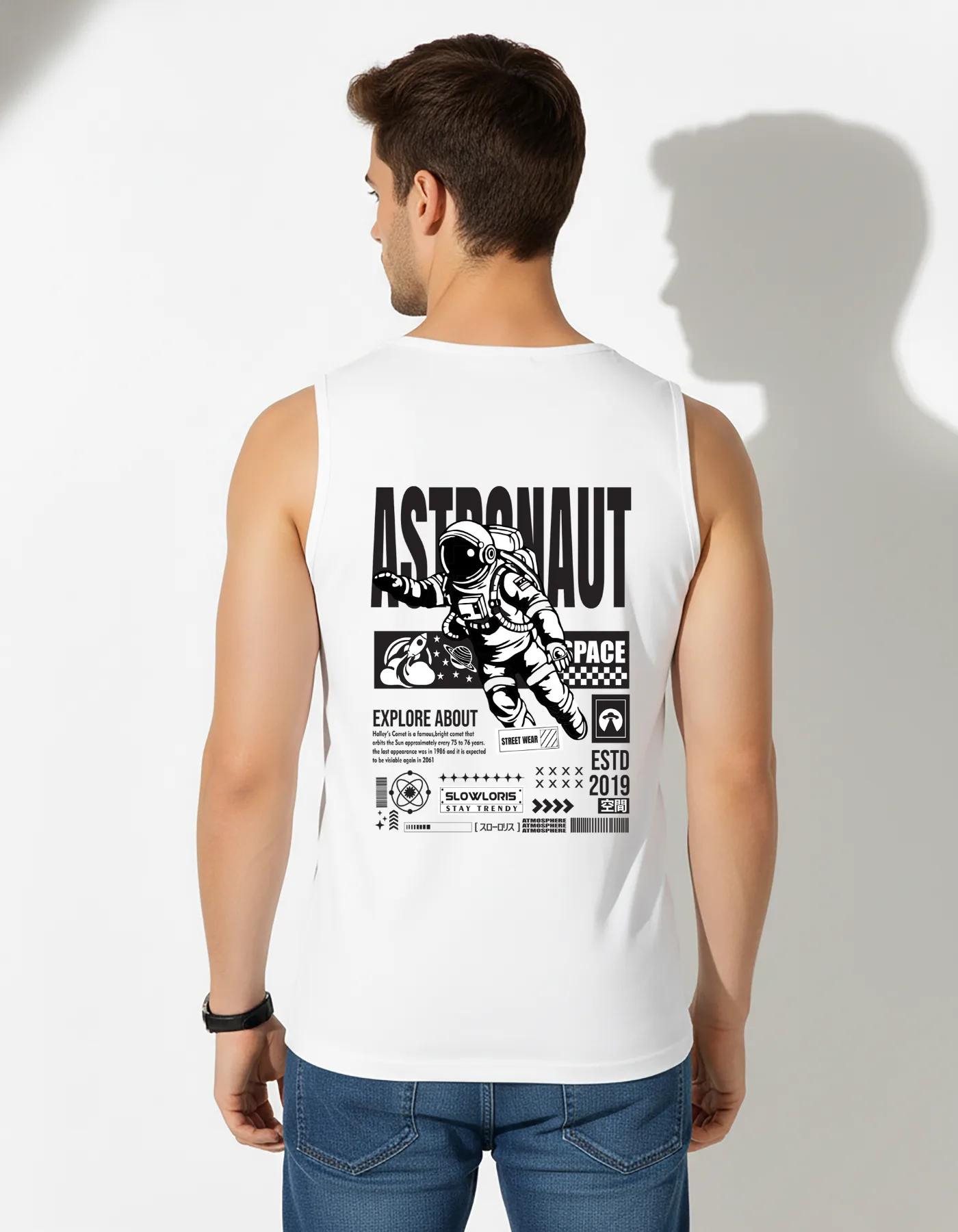 SL-26-BCK/FRT-ASTRO-WHT-M Back View