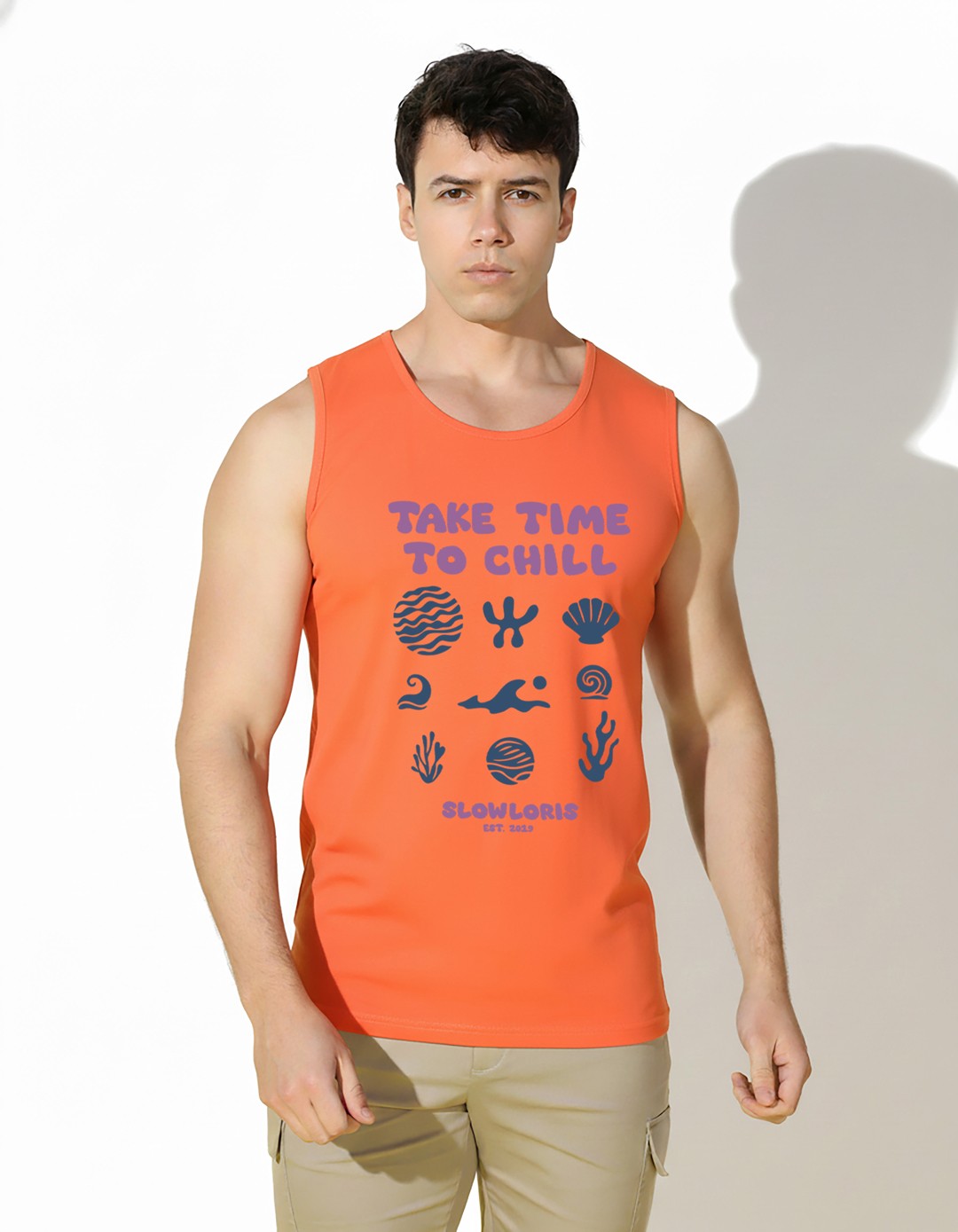 Slowloris Vest Astro Flow Tank ORANGE