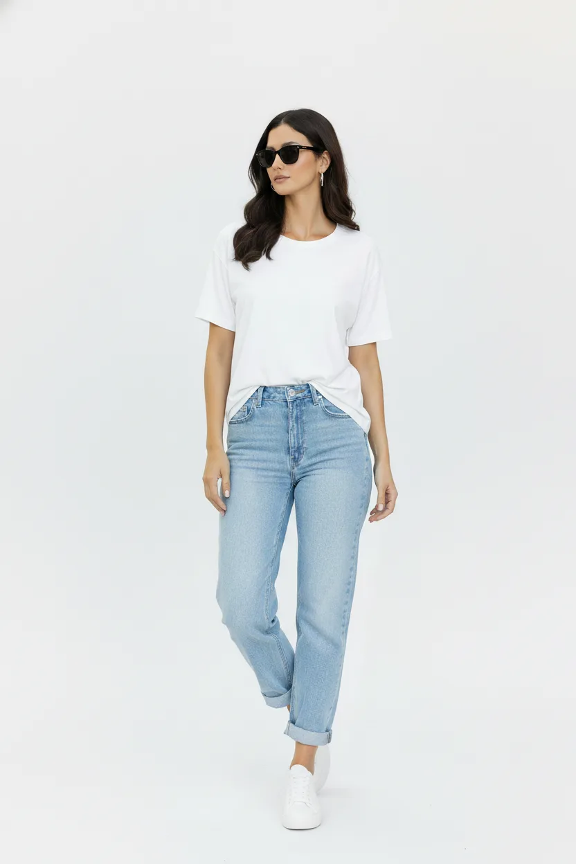 SL-30R-FRT-PLN-WHT-M Neck Shot