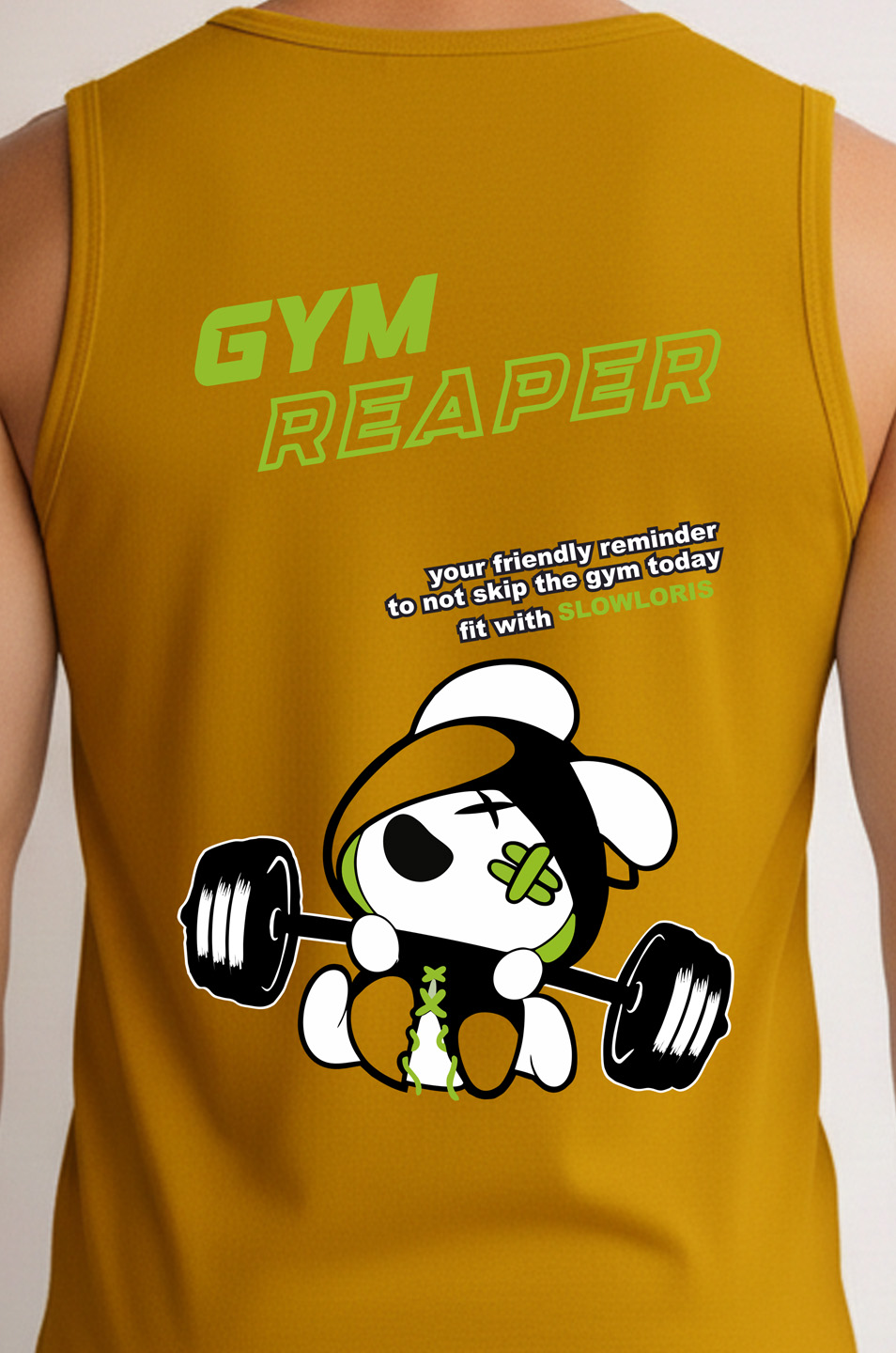 SL-26-BCK/FRT-GYM-MSTD-M Neck Shot