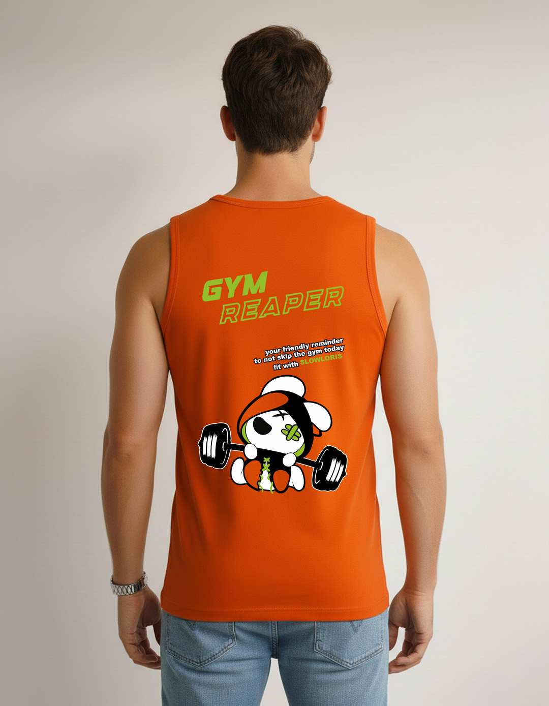 SL-26-BCK/FRT-GYM-ORNG-M Side View