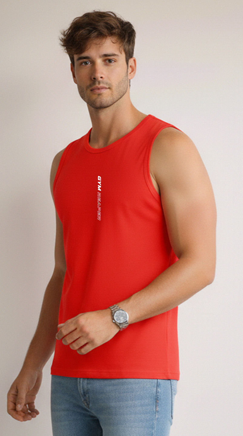 SL-26-BCK/FRT-GYM-RED-M Back View