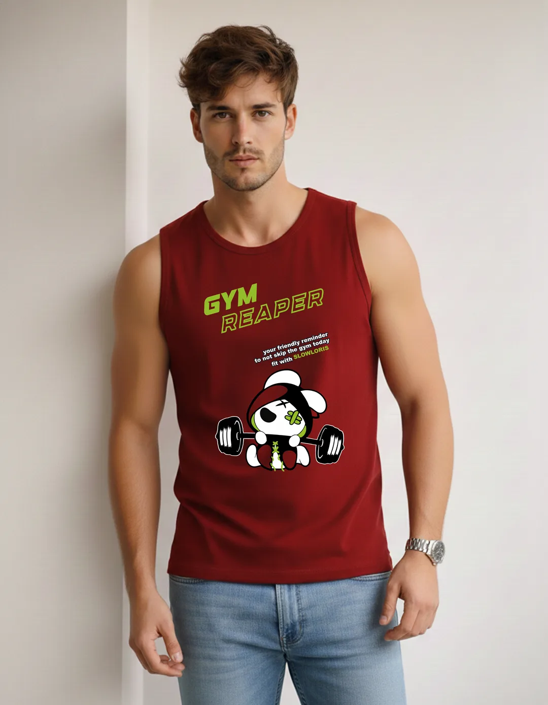 SL-26-FRT-GYM-MRN-M Front View