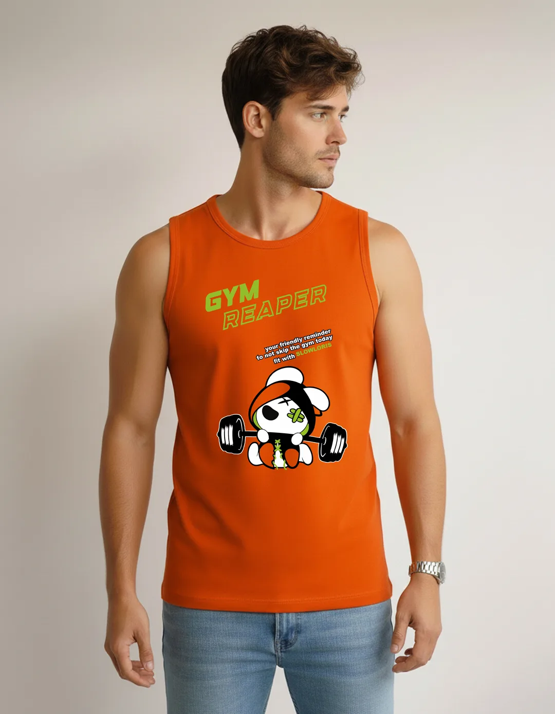 SL-26-FRT-GYM-ORNG-M Front View