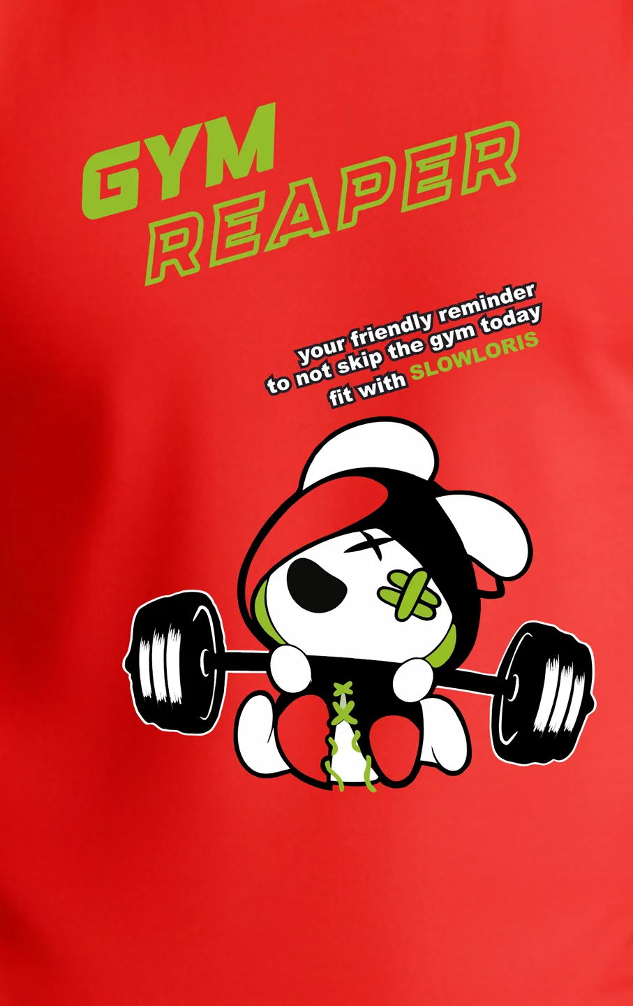 SL-26-FRT-GYM-RED-M Neck Shot