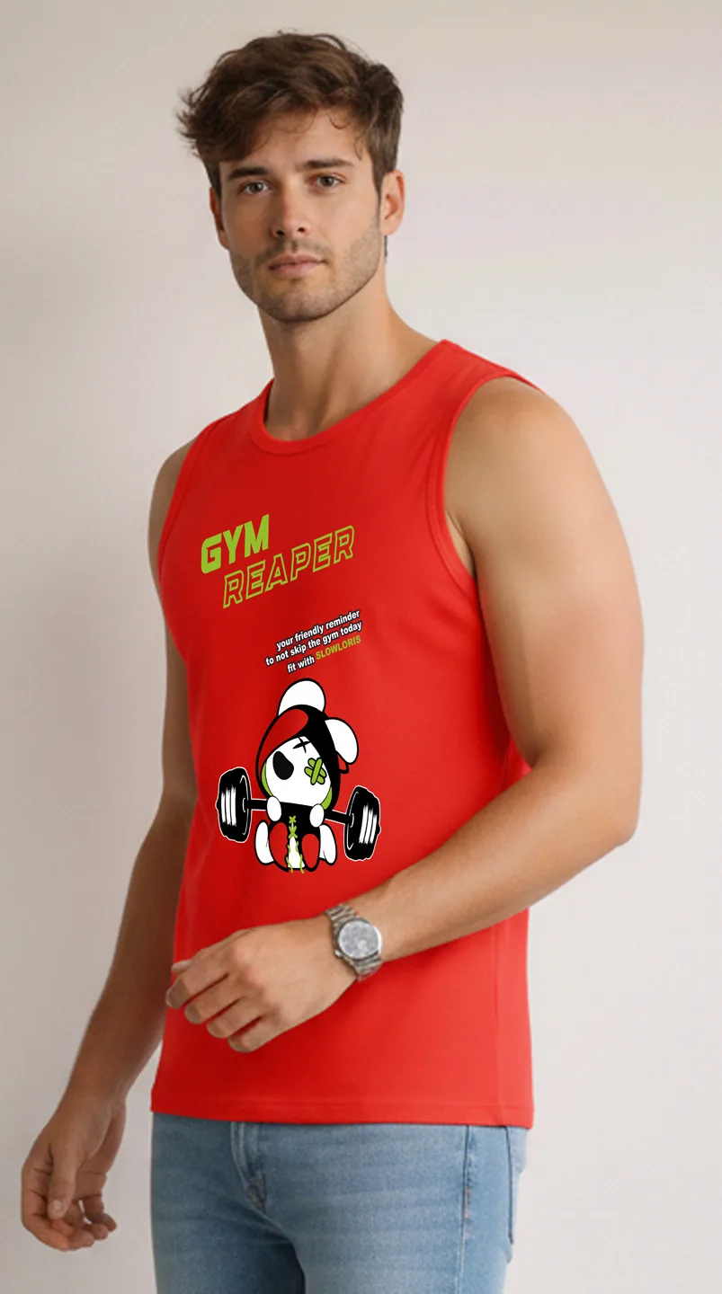 SL-26-FRT-GYM-RED-M Back View