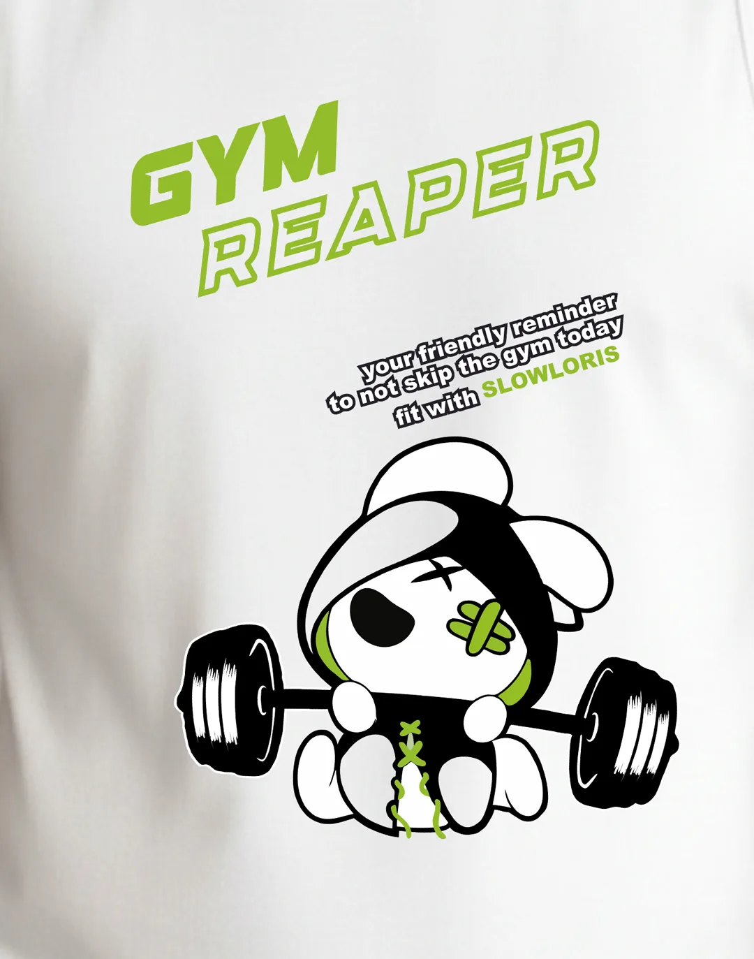 SL-26-FRT-GYM-WHT-M Neck Shot